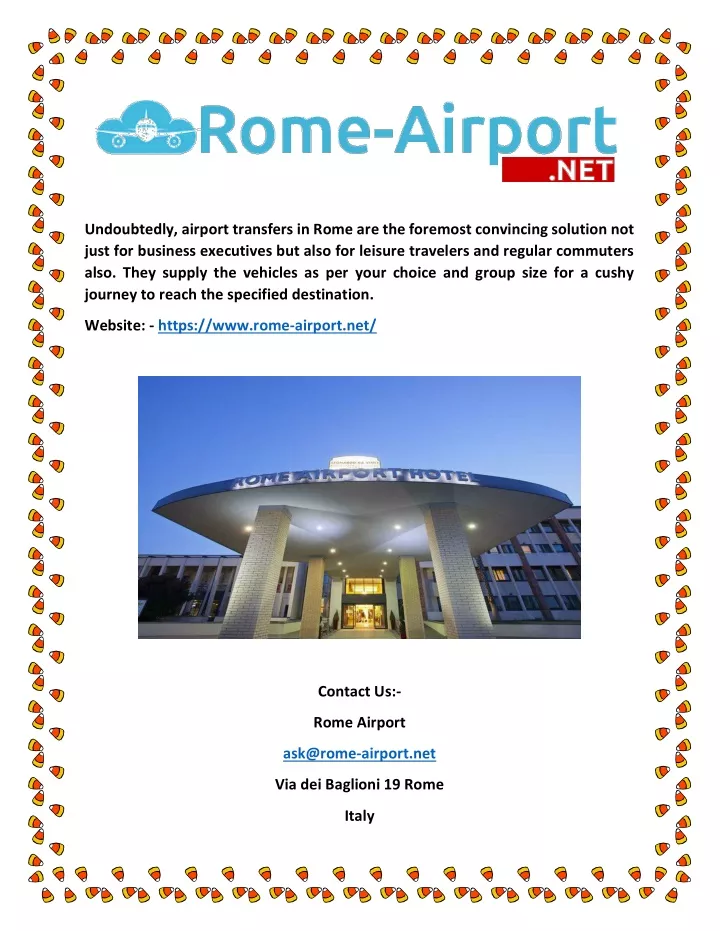 undoubtedly airport transfers in rome
