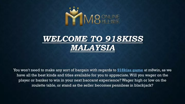 welcome to 918kiss malaysia