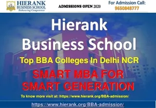 Best BBA Colleges in Delhi NCR-Hierank Business School