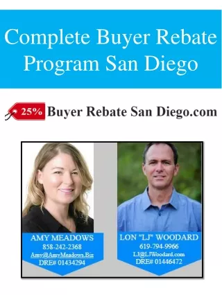 Complete Buyer Rebate Program San Diego