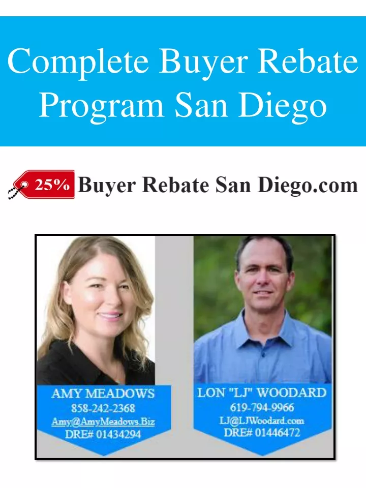 complete buyer rebate program san diego