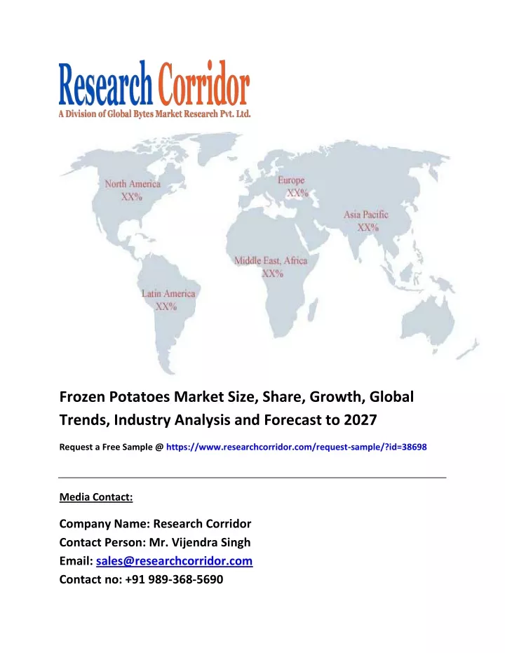 frozen potatoes market size share growth global