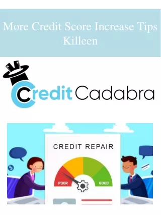 More Credit Score Increase Tips Killeen