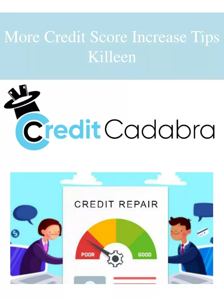 more credit score increase tips killeen