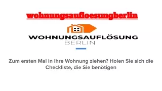 Zum ersten Mal in Ihre Wohnung ziehen? Holen Sie sich die Checkliste, die Sie benötigen