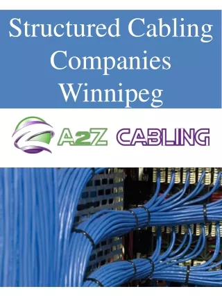 Structured Cabling Companies Winnipeg