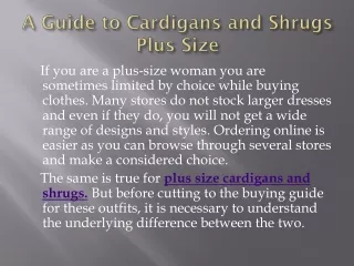 a guide to cardigans and shrugs plus size
