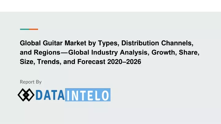 global guitar market by types distribution