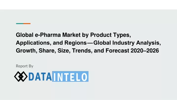 global e pharma market by product types
