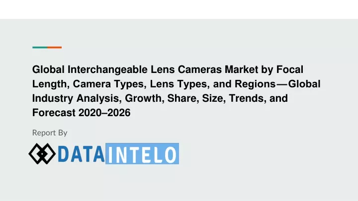 global interchangeable lens cameras market