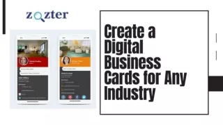 Create a Digital Business Cards for any Industry
