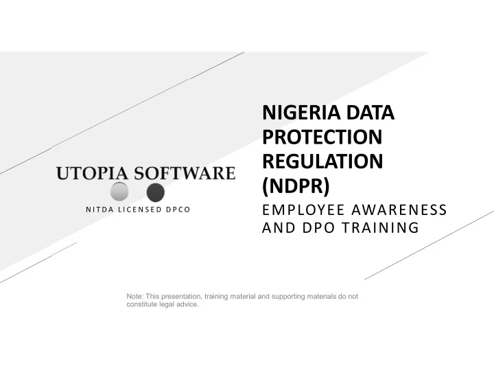 nigeria data protection regulation ndpr employee