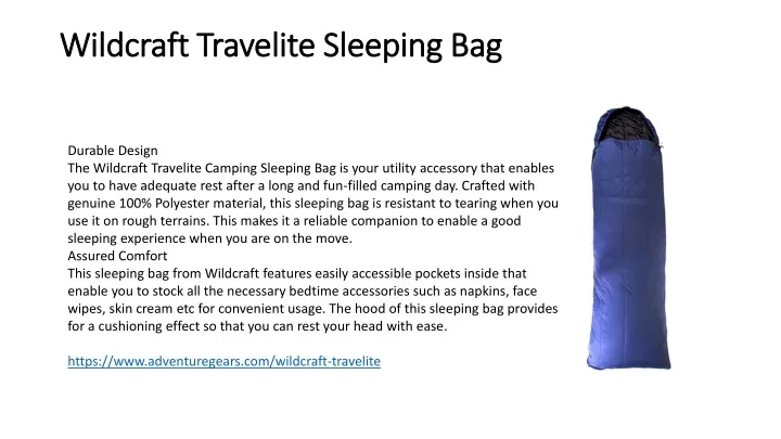 wildcraft travelite sleeping bag