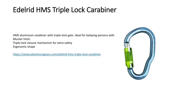 edelrid hms triple lock carabiner