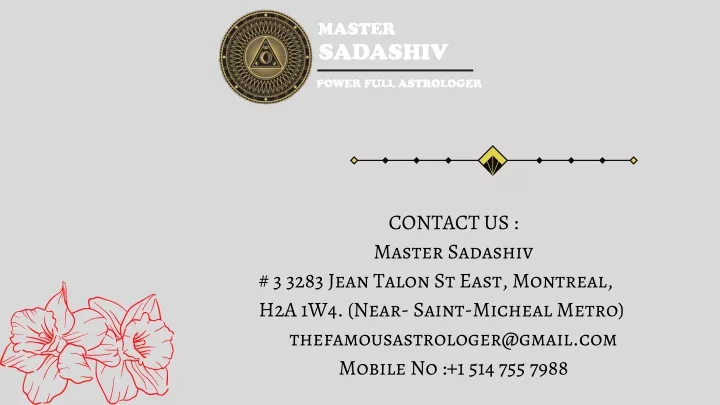 contact us master sadashiv