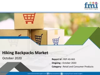 FMI Analyzes Impact of COVID-19 on Hiking Backpacks Market; Stakeholders to Focus on Long-term Dimensions