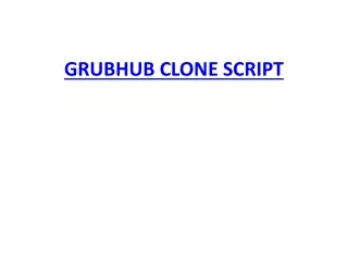 grubhub clone script