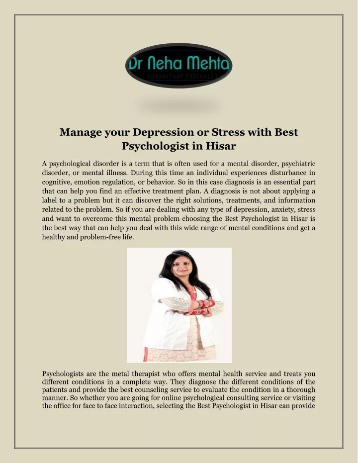 manage your depression or stress with best