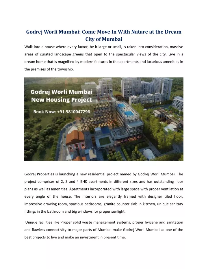 godrej worli mumbai come move in with nature