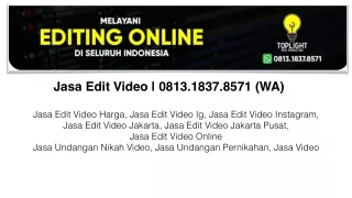 Harga Buat Video Company Profile | 0813.1837.8571 (WA)