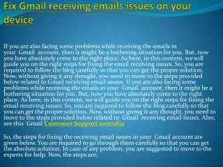 Gmail customer Care Number Australia Giving what you want for your Gmail