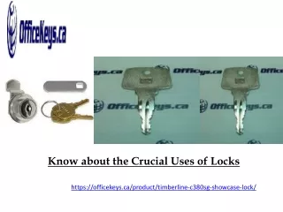know about the crucial uses of locks