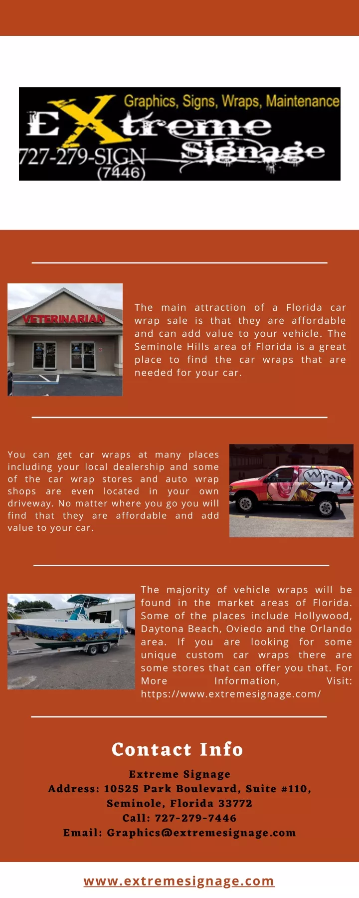 the main attraction of a florida car wrap sale