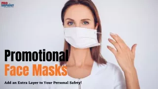 promotional face masks
