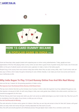 lucky raja