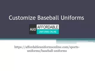 customize baseball uniforms