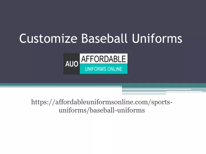 customize baseball uniforms