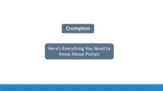 Here’s Everything You Need to Know About Pumps