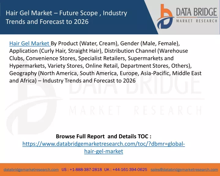 hair gel market future scope industry trends