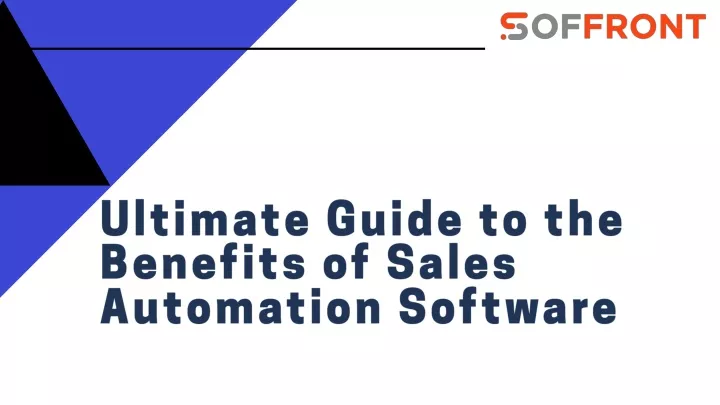 ultimate guide t o the benefits of sales