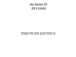 Bus Charters VIP USA & Canada