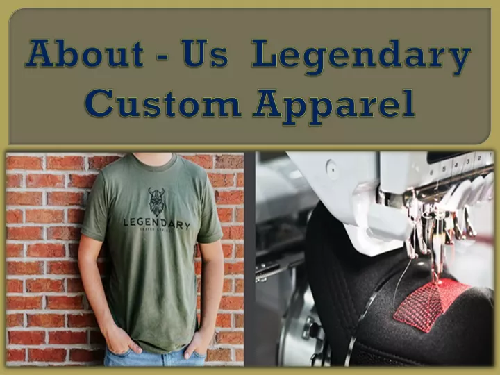 about us legendary custom apparel
