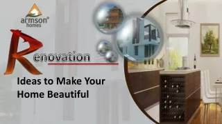 Renovation Ideas to Make Your Home Beautiful
