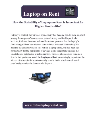 laptop on rent
