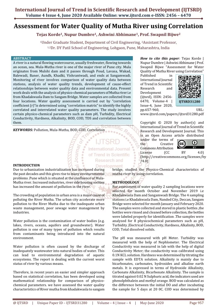 international journal of trend in scientific