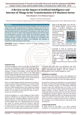 international journal of trend in scientific