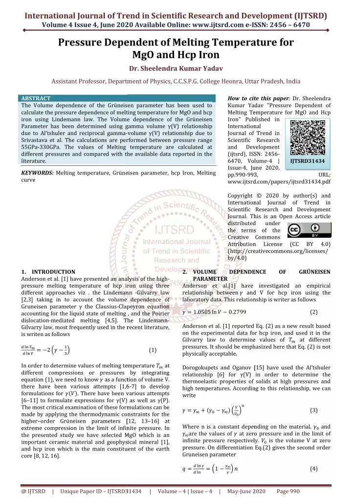 international journal of trend in scientific