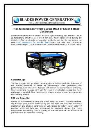 tips to remember while buying used or second hand