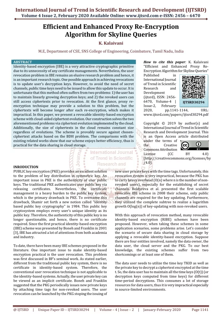 international journal of trend in scientific