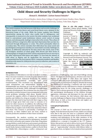 international journal of trend in scientific