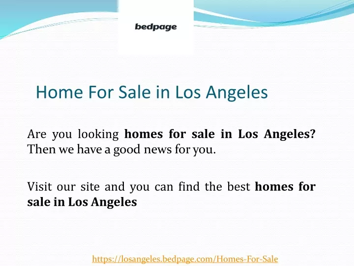 home for sale in los angeles