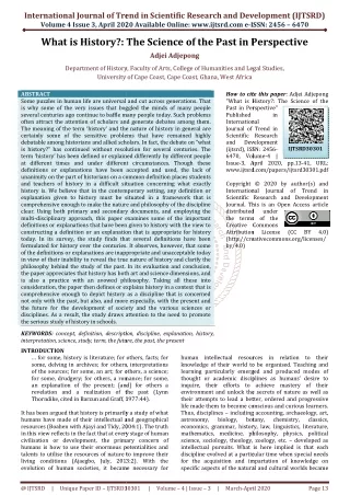 international journal of trend in scientific