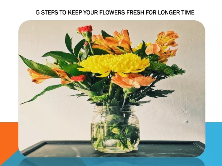 5 steps to keep your flowers fresh for longer time