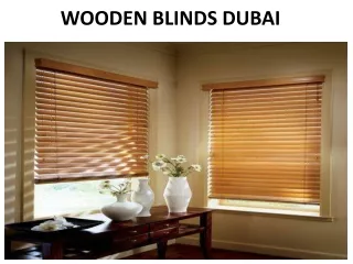 wooden blinds dubai