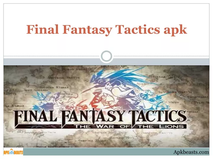 final fantasy tactics apk
