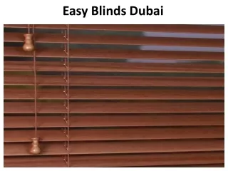 easy blinds dubai